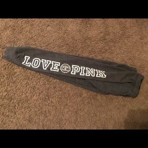 VS pink sweats gray small